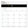 AT-A-GLANCE Contemporary Monthly Desk Pad, 18 x 11, White Sheets, Black Binding/Corners,12-Month (Jan to Dec): 2024 View Product Image