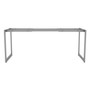 Alera Open Office Desk Series Adjustable O-Leg Desk Base, 47.25 to 70.78w x 23.63d x 28.5h, Silver View Product Image