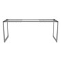 Alera Open Office Desk Series Adjustable O-Leg Desk Base, 47.25 to 70.78w x 23.63d x 28.5h, Silver View Product Image