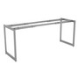 Alera Open Office Desk Series Adjustable O-Leg Desk Base, 47.25 to 70.78w x 23.63d x 28.5h, Silver View Product Image