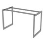 Alera Open Office Desk Series Adjustable O-Leg Desk Base, 47.25 to 70.78w x 23.63d x 28.5h, Silver View Product Image