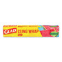 Glad ClingWrap Plastic Wrap, 200 Square Foot Roll, Clear (CLO00020) View Product Image