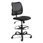 Safco Vue Series Mesh Extended-Height Chair, Supports Up to 250 lb, 23" to 33" Seat Height, Black Fabric View Product Image