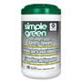 Simple Green Safety Towels, 1-Ply, 10 x 11.75, White, Unscented, 75/Canister View Product Image