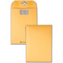 Quality Park 6 x 9 Postage Saving ClearClasp Envelopes with Reusable Redi-Tac Closure - 6" Width x 9" Length - 28 lb - Clasp - Kraft Product Image 
