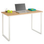 Safco Steel Desk, 47.25" x 24" x 28.75", Beech/White (SAF1943BHWH) View Product Image