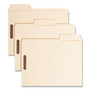 Smead SuperTab Reinforced Guide Height Fastener Folders, 11-pt Manila, 0.75" Expansion, 2 Fasteners, Letter Size, Manila, 50/Box View Product Image