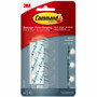 Command Round Cord Clips with Clear Strips - Cord Clip - Clear Product Image 