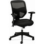 HON Prominent Chair - Black Back Color - Mesh Back Material - Black Frame Color - High Back - 5-star Base Product Image 