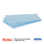 WypAll L10 Windshield Wipers, Banded, 2-Ply, 9.38 x 10.25, Light Blue, 140/Pack, 16 Packs/Carton View Product Image