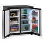 Avanti 5.5 CF Side by Side Refrigerator/Freezer, Black/Platinum View Product Image