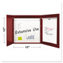 MasterVision Conference Cabinet, Porcelain Magnetic Dry Erase Board, 48 x 48, White Surface, Cherry Wood Frame (BVCCAB01010130) View Product Image