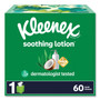 Kleenex Lotion Facial Tissue, 3-Ply, White, 60 Sheets/Box, 27 Boxes/Carton View Product Image