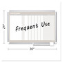 MasterVision In-Out Magnetic Dry Erase Board, 18-Person Tracking, 36" x 24", White Surface, Satin Aluminum Frame View Product Image