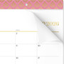 Workstyle Compact Deskpad, 17.75 x 11, White Sheets, Pink Headband/Clear Corners, 12-Month (Jan-Dec): 2026 View Product Image
