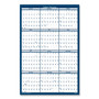 7510016956116, SKILCRAFT Two-Sided Dry Erase Wall Calendar, 24 x 37, White/Blue Sheets, 12-Month (Jan to Dec): 2026 Product Image 