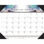 House of Doolittle Recycled Illustrated Desk Pad Calendar - Julian Dates - Monthly - January 2026 to December 2026 - 1 Month Single Page Layout - 22" x 17" Sheet Size Product Image 