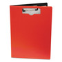 Mobile OPS Portfolio Clipboard with Low-Profile Clip, Portrait Orientation, 0.5" Clip Capacity, Holds 8.5 x 11 Sheets, Red View Product Image