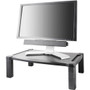 Kantek Extra-Wide Single-Level Height-Adjustable Monitor Stand - 60 lb Load Capacity - 1 x Shelf(ves) - DepthDesktop - Plastic Product Image 