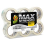 Duck MAX Packaging Tape, 3" Core, 1.88" x 54.6 yds, Crystal Clear, 6/Pack (DUC241513) View Product Image