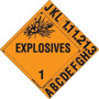 PLACARD - EXPLOSIVES - 25/PK Product Image 