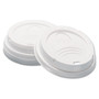 Dixie Dome Hot Drink Lids, Fits 8 oz Hot Cups, Plastic, White, 100/Sleeve, 10 Sleeves/Carton View Product Image