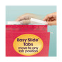 Smead TUFF Hanging Folders with Easy Slide Tab, Letter Size, 1/3-Cut Tabs, Red, 18/Box Product Image 