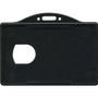 Advantus ID Card Holder - Support 3.38" x 2.13" Media - Horizontal - Black Product Image 