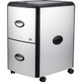 Storex Metal-clad Mobile Filing Cabinet - 19" Width x 15" Depth x 23" Height for File - Letter - Vertical - Washable, Durable, Locking Drawer, Locking Casters - Platinum, Gray Product Image 