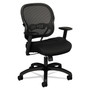 HON Wave Mesh Mid-Back Task Chair, Supports Up to 250 lb, 18" to 22.25" Seat Height, Black View Product Image