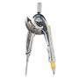 Charles Leonard Ball Bearing Compass with Traditional Pointed Tip, 12" Maximum Diameter, Metal, Dozen View Product Image