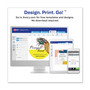 Avery Durable White ID Labels w/ Sure Feed, 2.5" dia, White, 72/Pk View Product Image