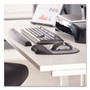 Fellowes Memory Foam Mouse Pad with Wrist Rest, 7.93 x 9.25, Black/Silver (FEL9175801) View Product Image
