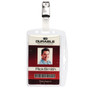 Durable ID/Security Card Holder Set, Vertical/Horizontal, Clip, Clear, 25/Pack View Product Image