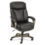 Alera Veon Series Executive High-Back Bonded Leather Chair, Supports Up to 275 lb, Black Seat/Back, Graphite Base (ALEVN4119) View Product Image