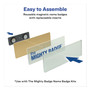 Avery The Mighty Badge Name Badge Inserts, 1 x 3, Clear, Inkjet, 20/Sheet, 5 Sheets/Pack (AVE71209) View Product Image