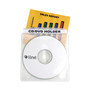 C-Line Deluxe Individual CD/DVD Holders, 2 Disc Capacity, Clear/White, 50/Box (CLI61988) View Product Image