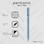 Pentonic Frosted Barrel Ballpoint Pens - 0.7 mm Fine Pen Point - (PNTPEN13088) Product Image 