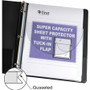 C-Line Super Capacity Sheet Protector with Tuck-in Flap - 200 x Sheet Capacity - For Letter 8 1/2" x 11" Sheet - Clear - Vinyl Product Image 