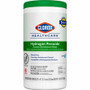 Clorox Healthcare Hydrogen Peroxide Cleaner Disinfectant Wipes - 9" Length x 6.75" Width - Recommended For: Soap Scum Remover - Pre-moistened, Disinfectant, Deodorize, Anti-bacterial - White - 95/Tub - (CLO30824) Product Image 