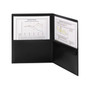 Smead Poly Two-Pocket Folder with Snap Closure Security Pocket, 100-Sheet Capacity, 11 x 8.5, Black, 5/Pack (SMD87700) View Product Image