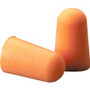 3M 1100 Uncorded Foam Earplugs - Noise Protection - Polyurethane - Orange - Smooth Surface, Uncorded, Comfortable, Dirt Resistant, Hypoallergenic, Disposable Product Image 
