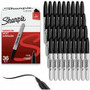 Sharpie Permanent Marker - 1 mm Fine, Bold Marker Point - Black Ink - Black Barrel Product Image 