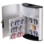 Durable Key Box Plus, 54-Key, Brushed Aluminum, Silver, 11.75 x 4.63 x 15.75 View Product Image