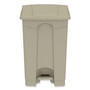 Safco Plastic Step-on Waste Receptacle - 12 gal Capacity - (SAF9925TN) View Product Image