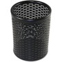 Artistic Urban Collection Punched Metal Pencil Cup - 4.5" Height x 3.5" Width x 3.5" Depth - Metal - Black Product Image 