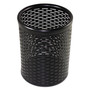 Artistic Urban Collection Punched Metal Pencil Cup, 3.5" Diameter x 4.5"h, Black (AOPART20005) View Product Image