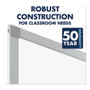 Quartet Porcelain Magnetic Whiteboard, 72" x 48", White Surface, Satin Aluminum Frame View Product Image