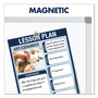 Quartet Porcelain Magnetic Whiteboard, 72" x 48", White Surface, Satin Aluminum Frame View Product Image