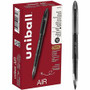 uniball™ Air Porous Point Pen - 0.7 mm Medium Conical Pen Point - Black Ink - Black Barrel Product Image 